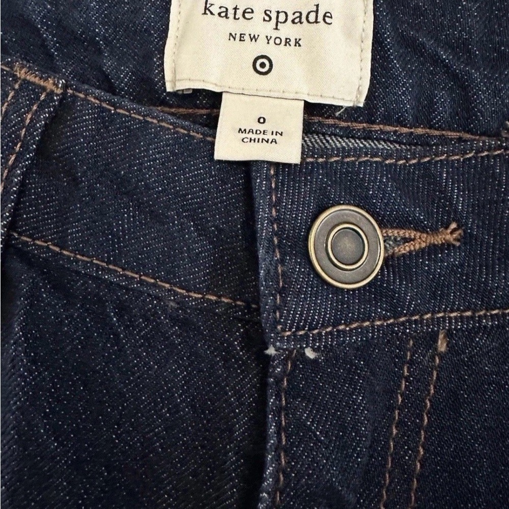Kate spade target colab cropped denim size 0 - Picture 2 of 4